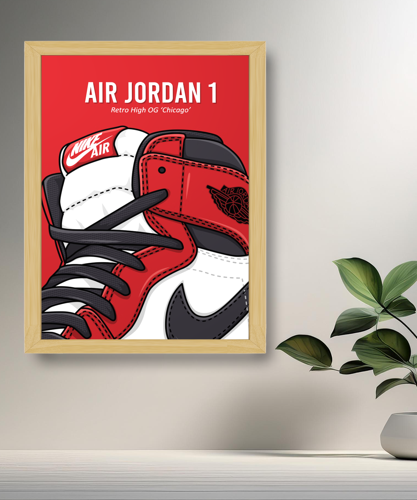 Cadre photo Air Jordan 1 High OG Chicago