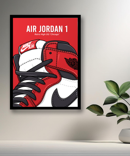 Cadre photo Air Jordan 1 High OG Chicago