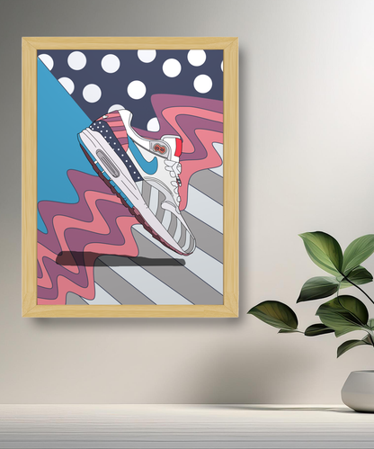 Cadre photo Nike Air Max Illustration