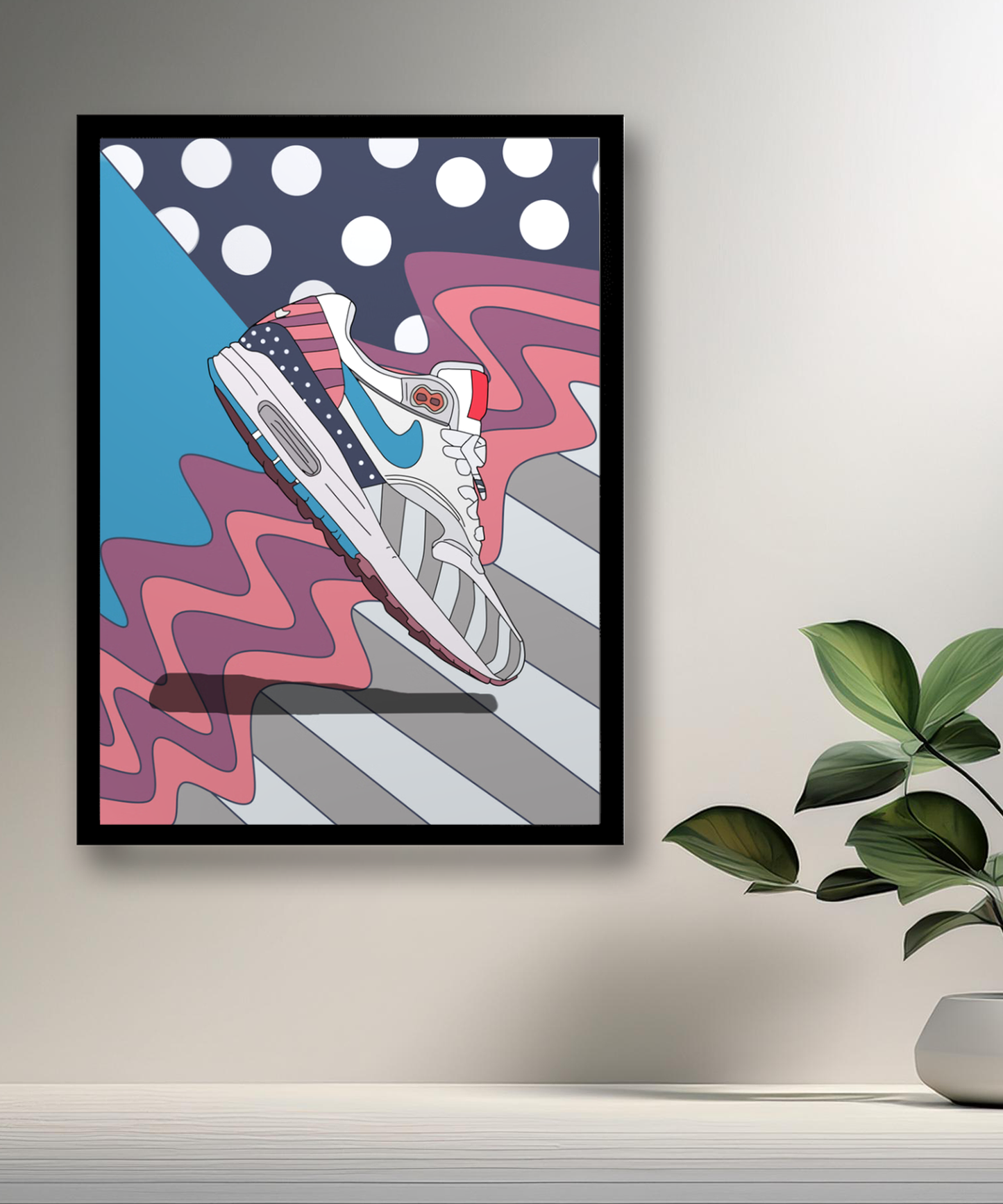 Cadre photo Nike Air Max Illustration