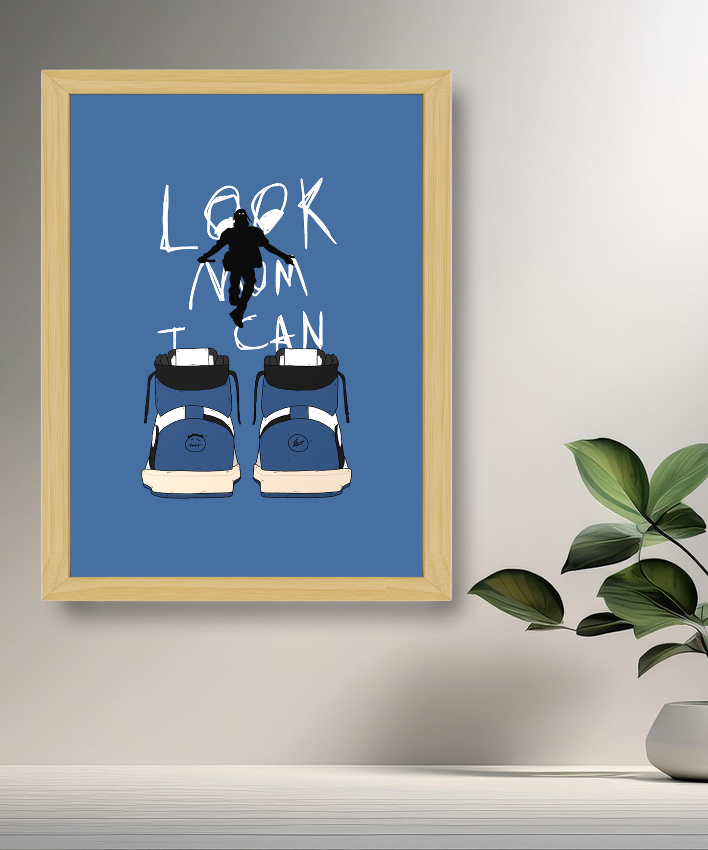 Cadre photo Look Mom I Can Fly x Air Jordan