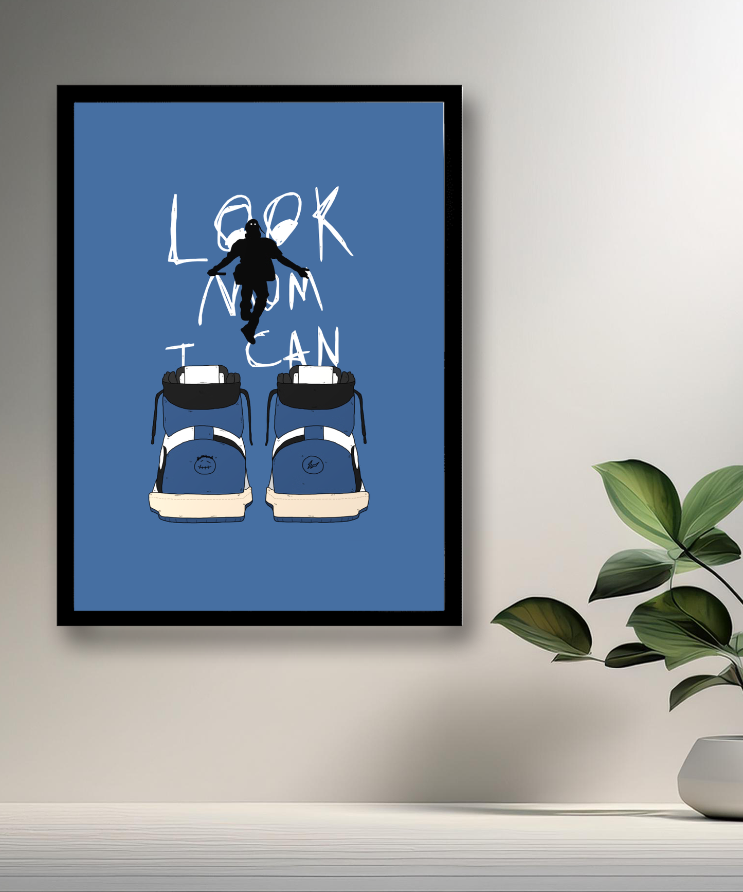 Cadre photo Look Mom I Can Fly x Air Jordan