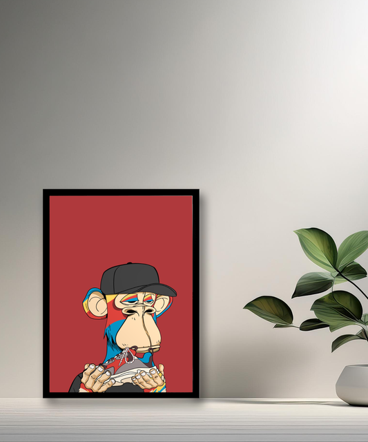 Cadre photo Bayc Ape Balenciaga Triple S