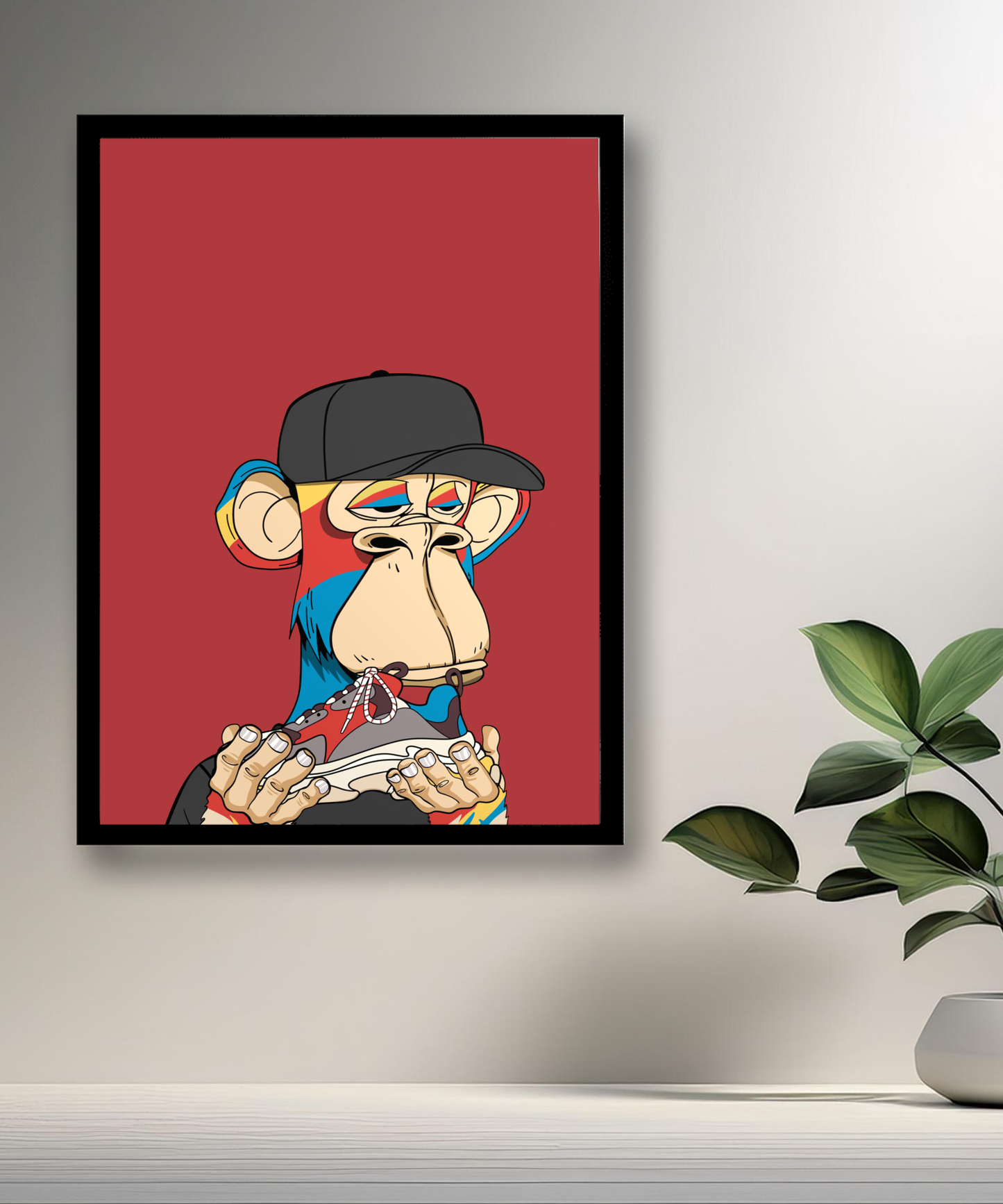 Cadre photo Bayc Ape Balenciaga Triple S