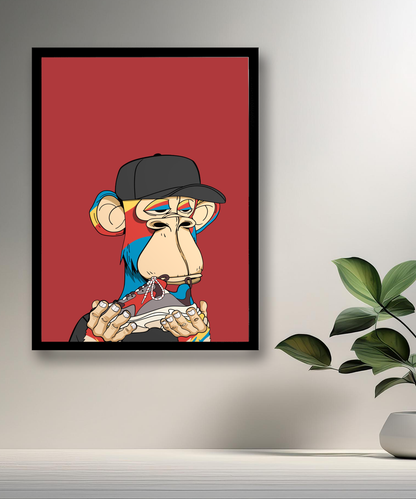 Cadre photo Bayc Ape Balenciaga Triple S
