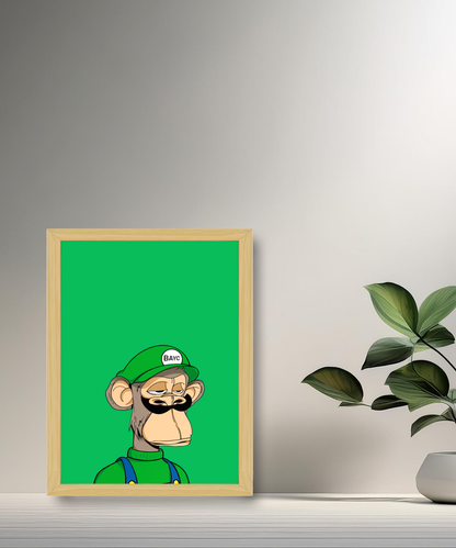 Cadre photo Bayc Ape Luigi