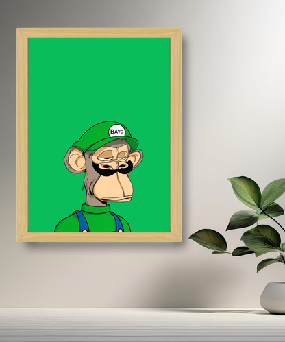 Cadre photo Bayc Ape Luigi