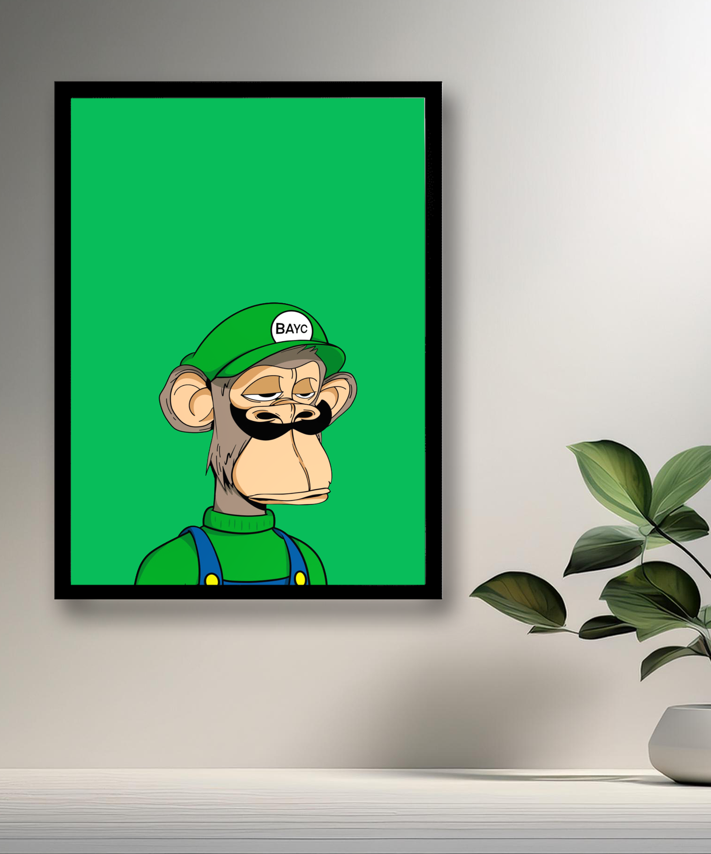 Cadre photo Bayc Ape Luigi