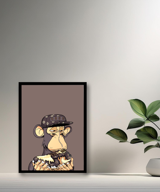 Cadre photo Bayc Ape Nike Air Force 1 x Louis Vuitton