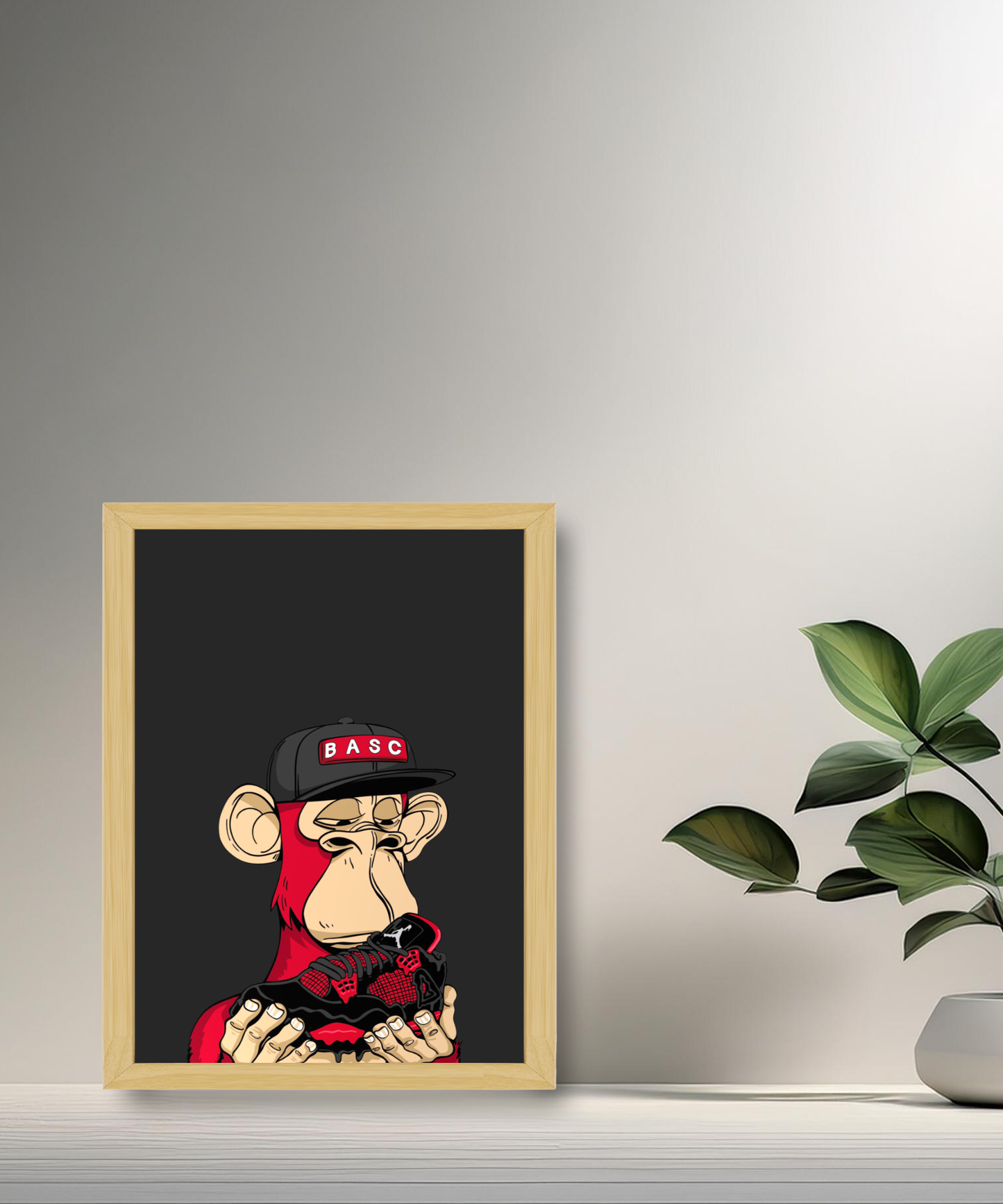 Cadre photo Bayc Ape Air Jordan 4 Chicago