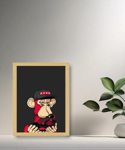 Cadre photo Bayc Ape Air Jordan 4 Chicago