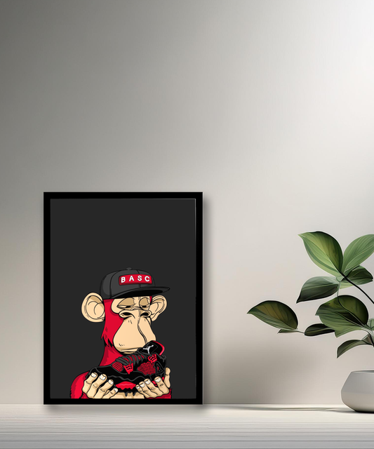 Cadre photo Bayc Ape Air Jordan 4 Chicago