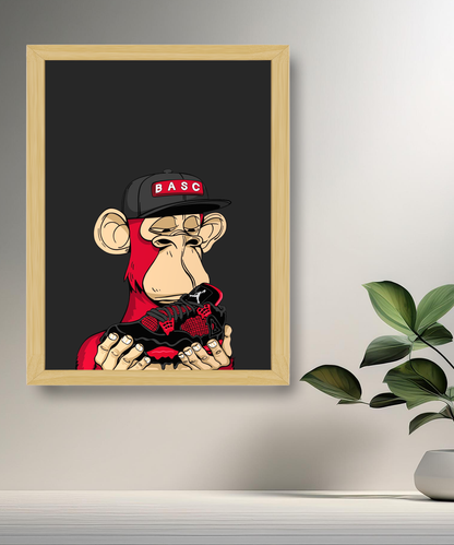Cadre photo Bayc Ape Air Jordan 4 Chicago