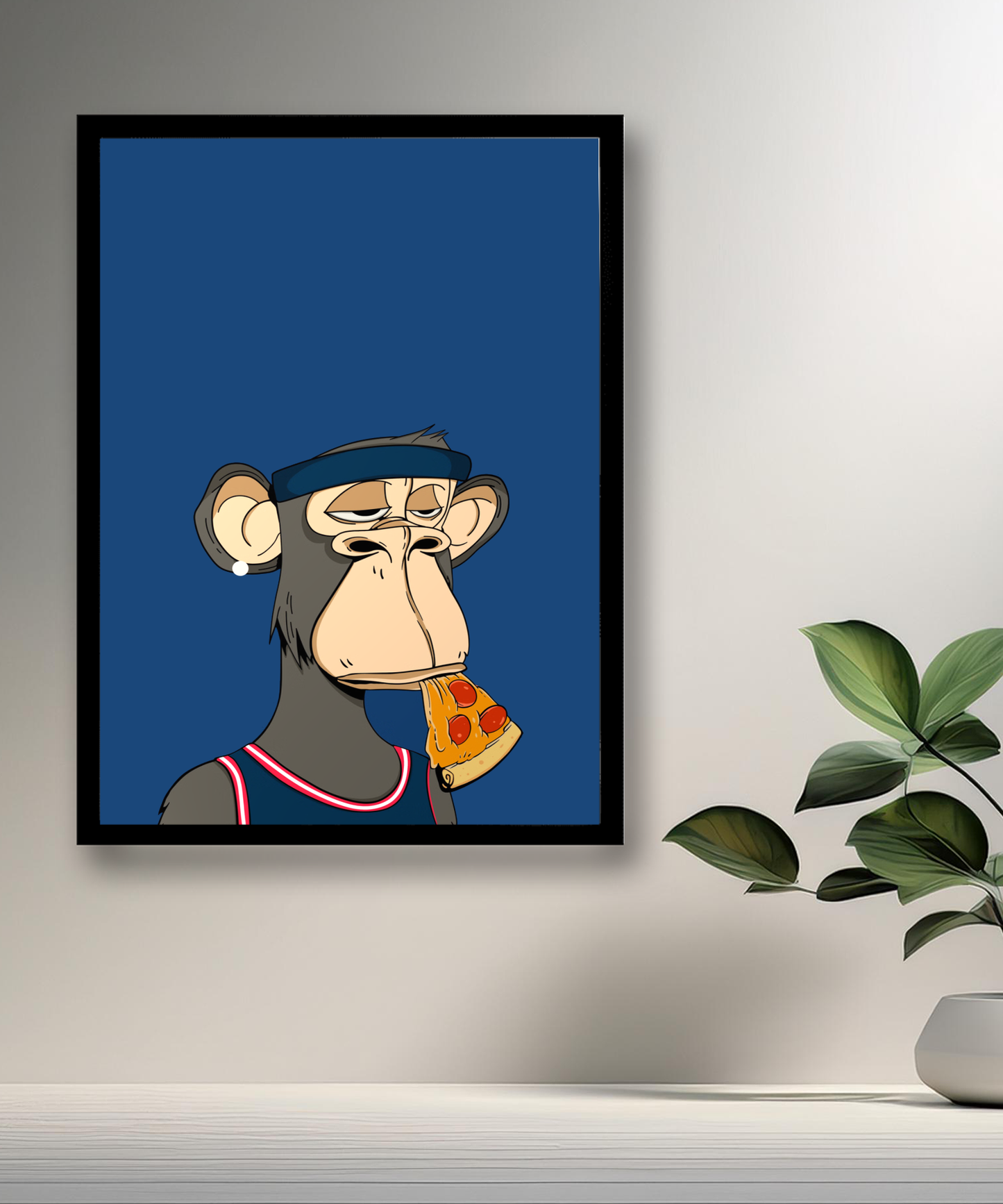 Cadre photo Bayc Ape Pizza