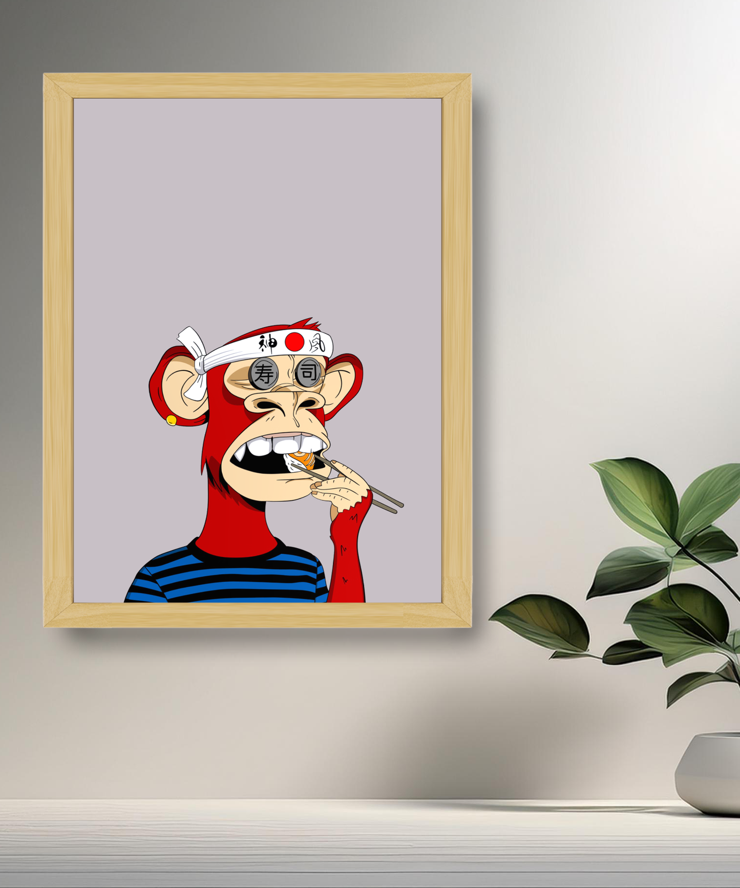 Cadre photo Bayc Ape Sushi
