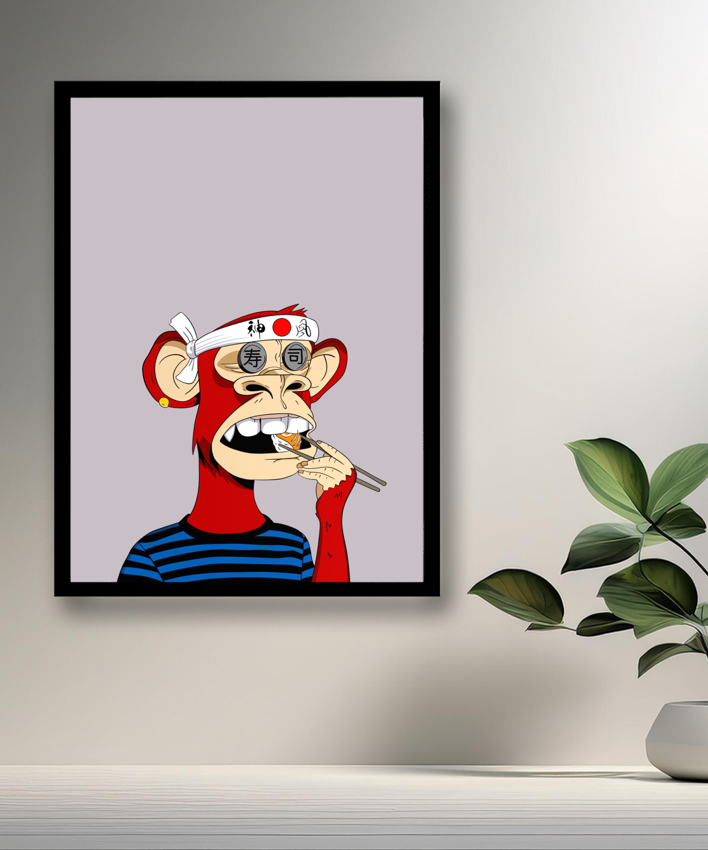 Cadre photo Bayc Ape Sushi