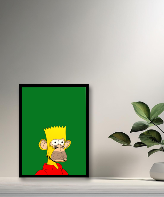 Cadre photo Bayc Ape Bart Simpson