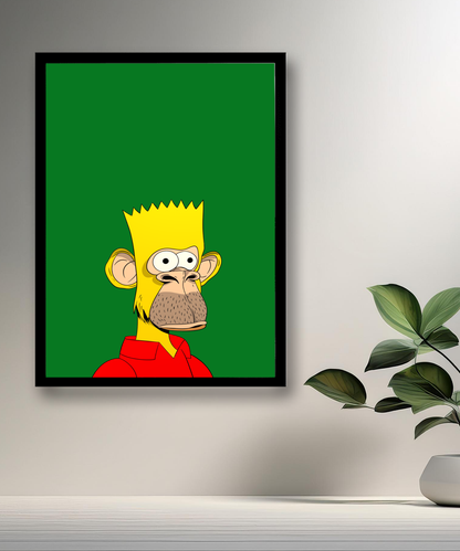 Cadre photo Bayc Ape Bart Simpson