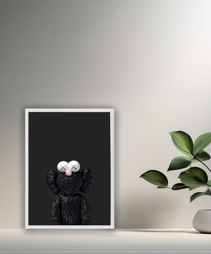 Poster Kaws noir