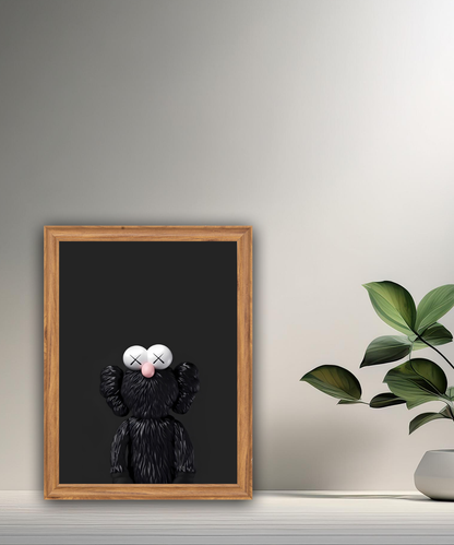 Poster Kaws noir
