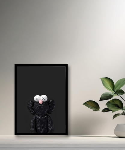 Poster Kaws noir