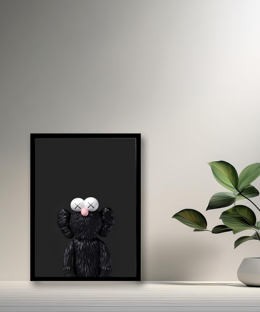 Poster Kaws noir