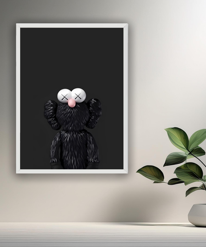 Poster Kaws noir