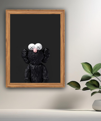 Poster Kaws noir