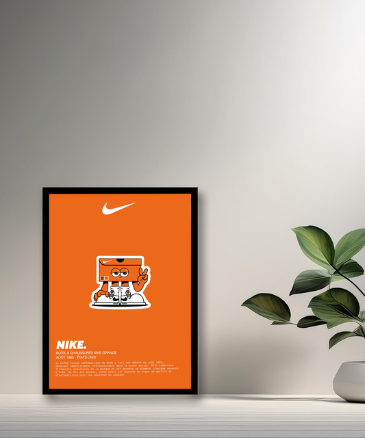 Fotorahmen Schuhkarton Nike Orange 
