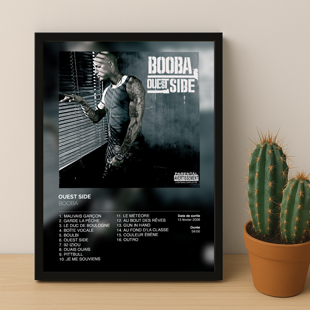 Cadre photo Ouestside Booba