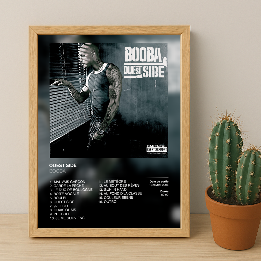Cadre photo Ouestside Booba