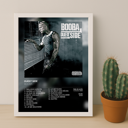 Cadre photo Ouestside Booba