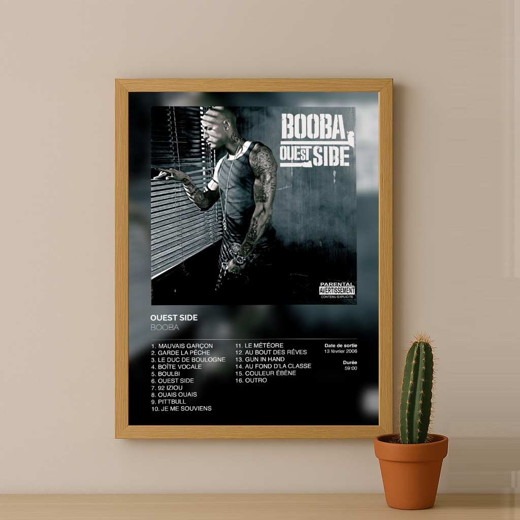 Cadre photo Ouestside Booba