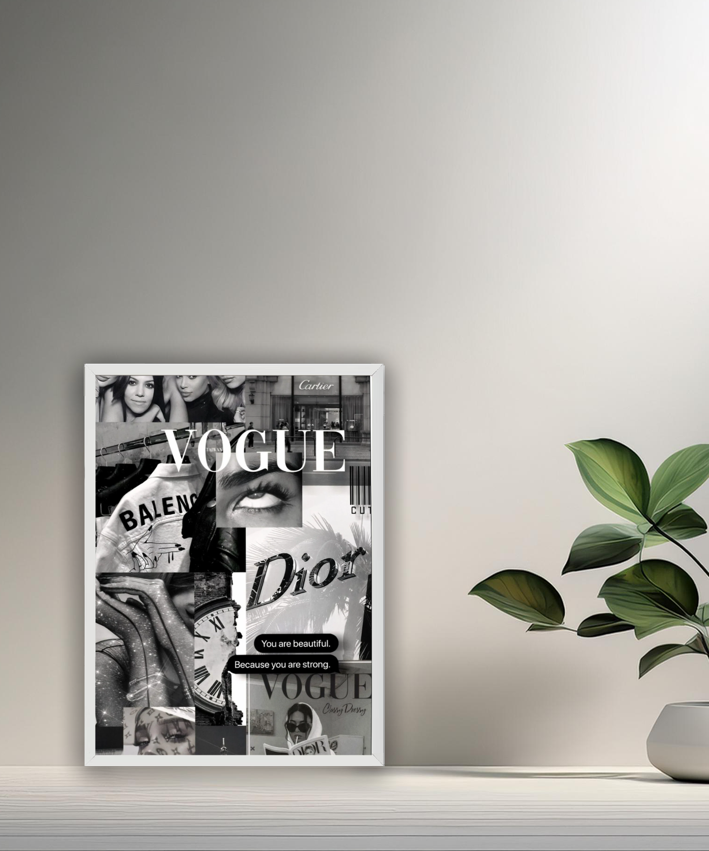 Poster encadré multi marques de luxe