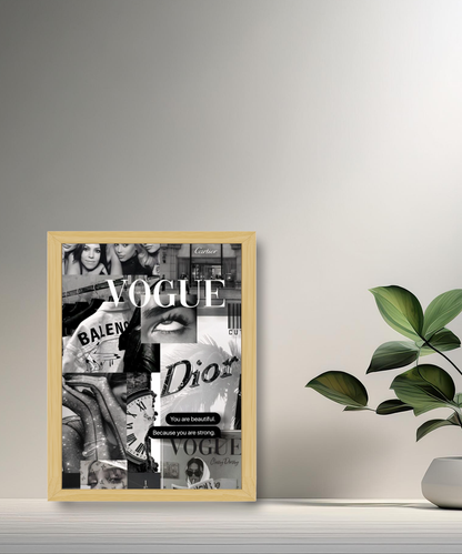 Poster encadré multi marques de luxe