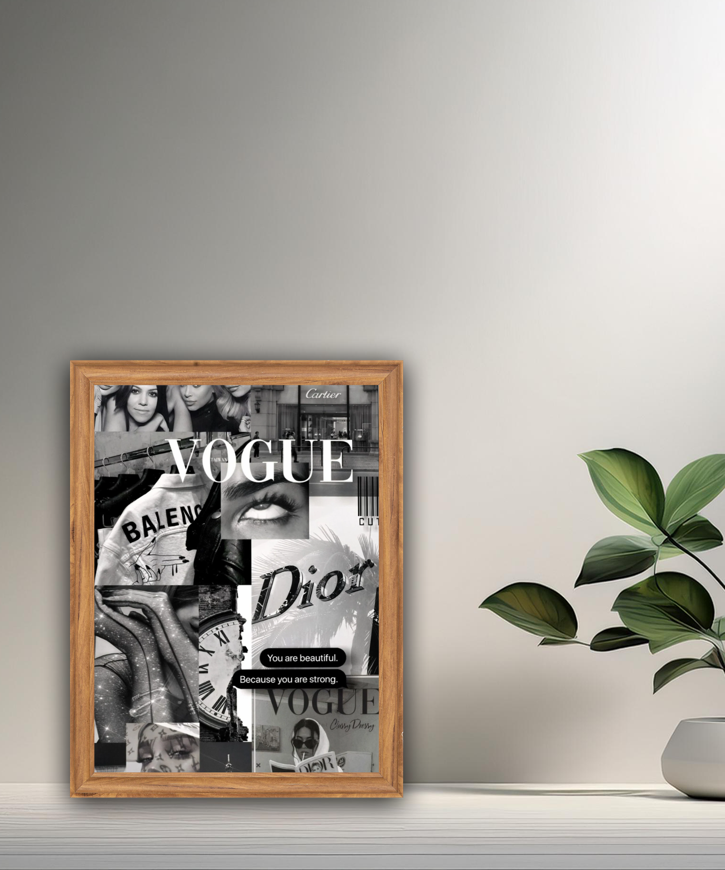 Poster encadré multi marques de luxe