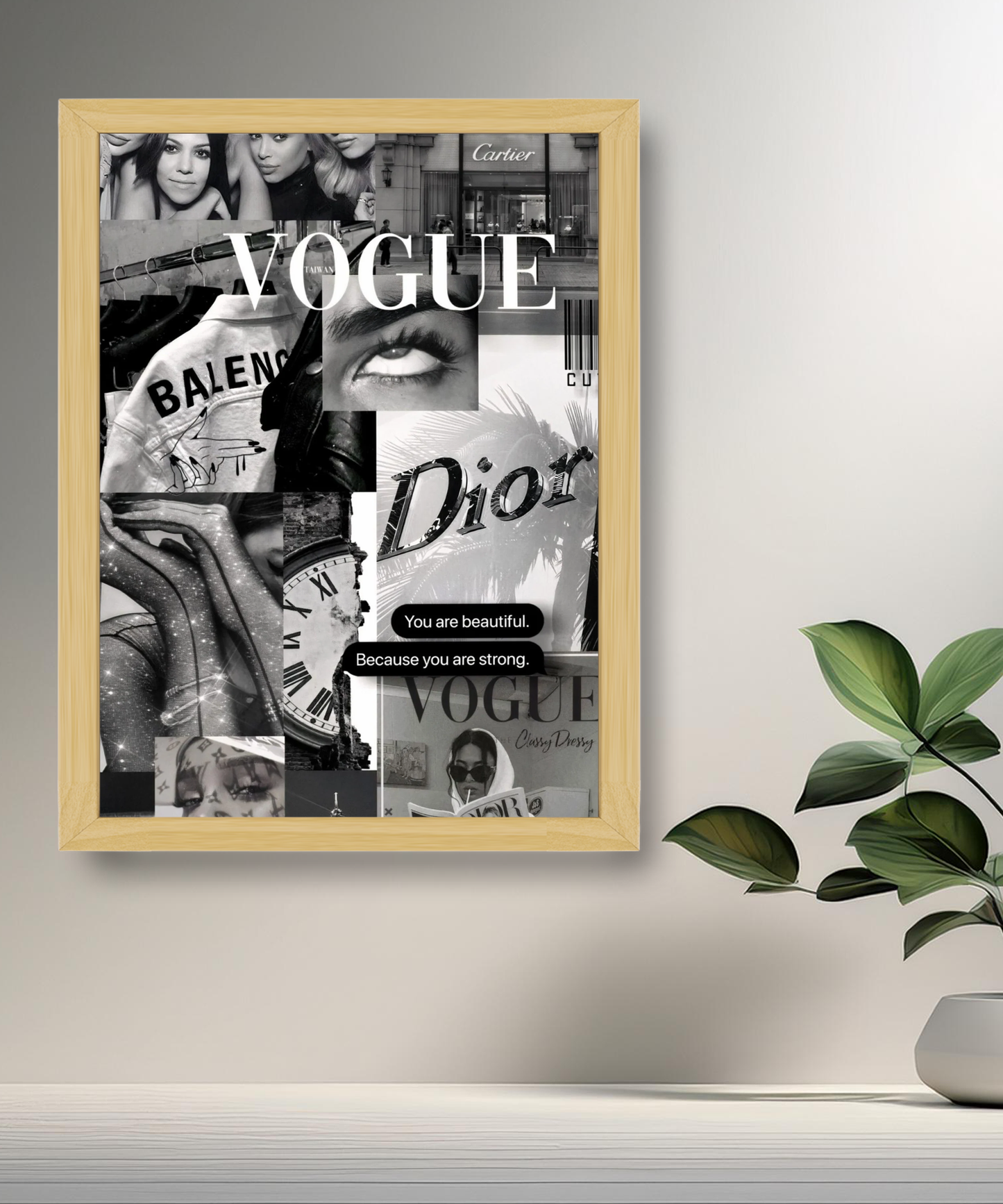 Poster encadré multi marques de luxe