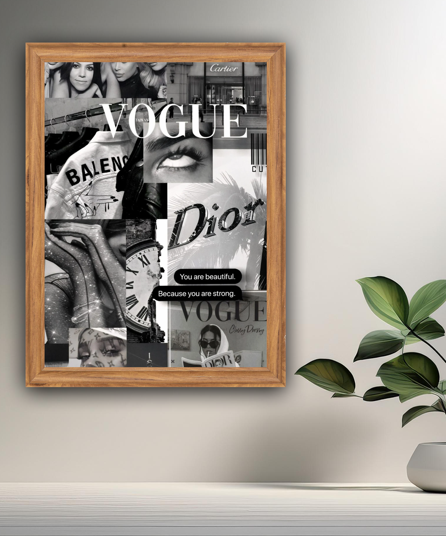 Poster encadré multi marques de luxe