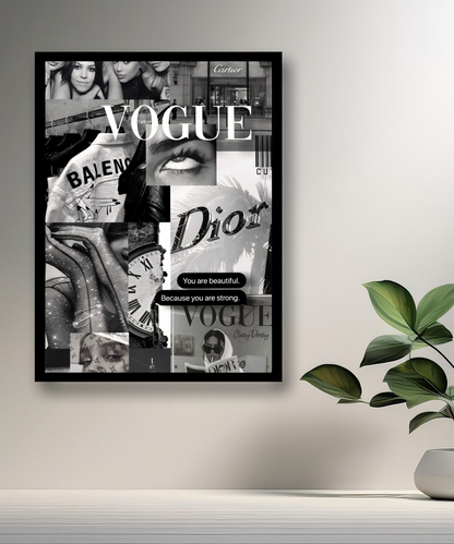 Poster encadré multi marques de luxe