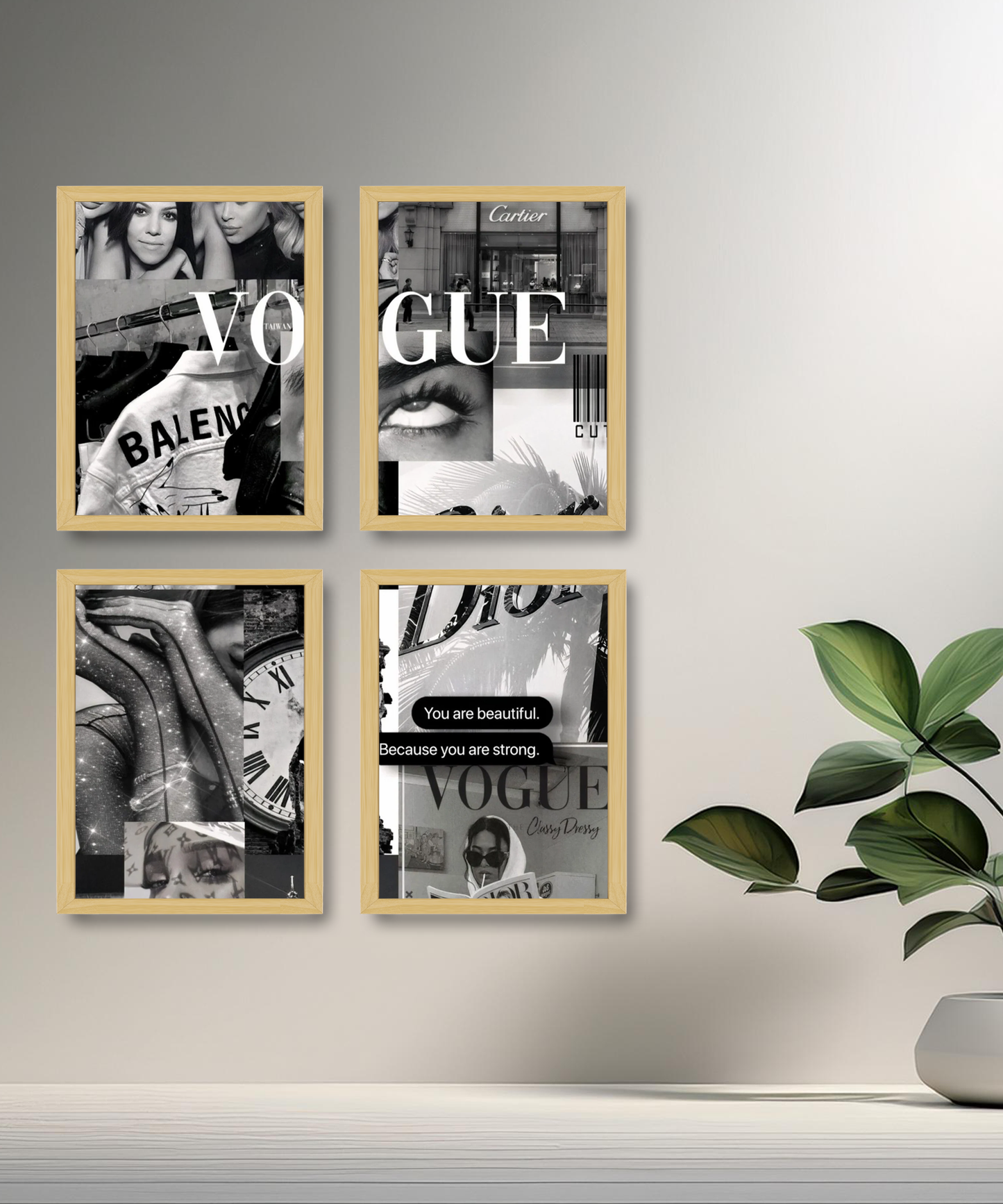 Poster encadré multi marques de luxe