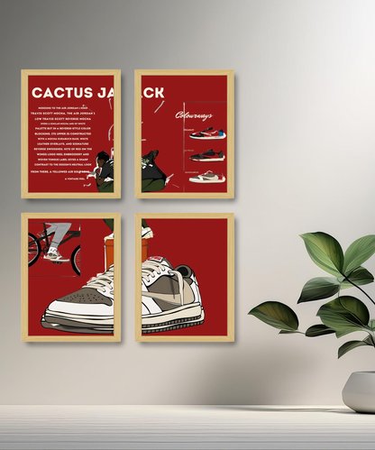 Poster encadré Cactus Jack x Air Jordan