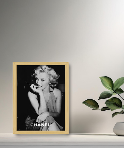 Poster encadré Marilyn Monroe Chanel