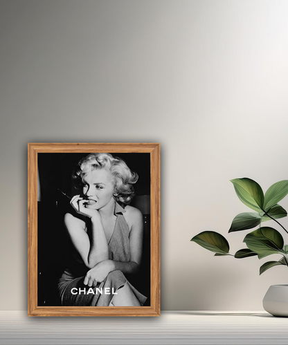 Poster encadré Marilyn Monroe Chanel