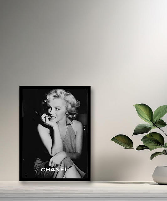 Poster encadré Marilyn Monroe Chanel