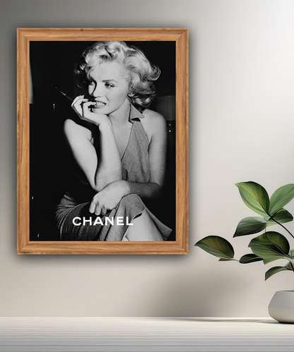 Poster encadré Marilyn Monroe Chanel