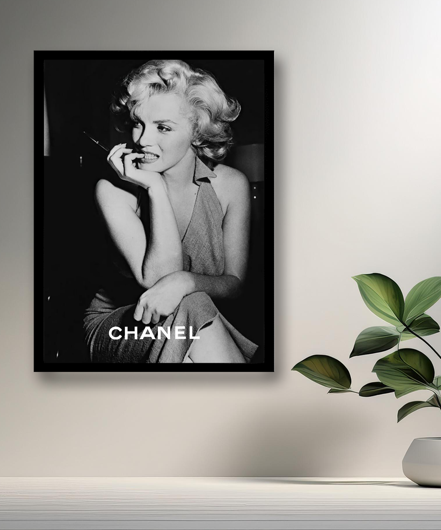 Poster encadré Marilyn Monroe Chanel