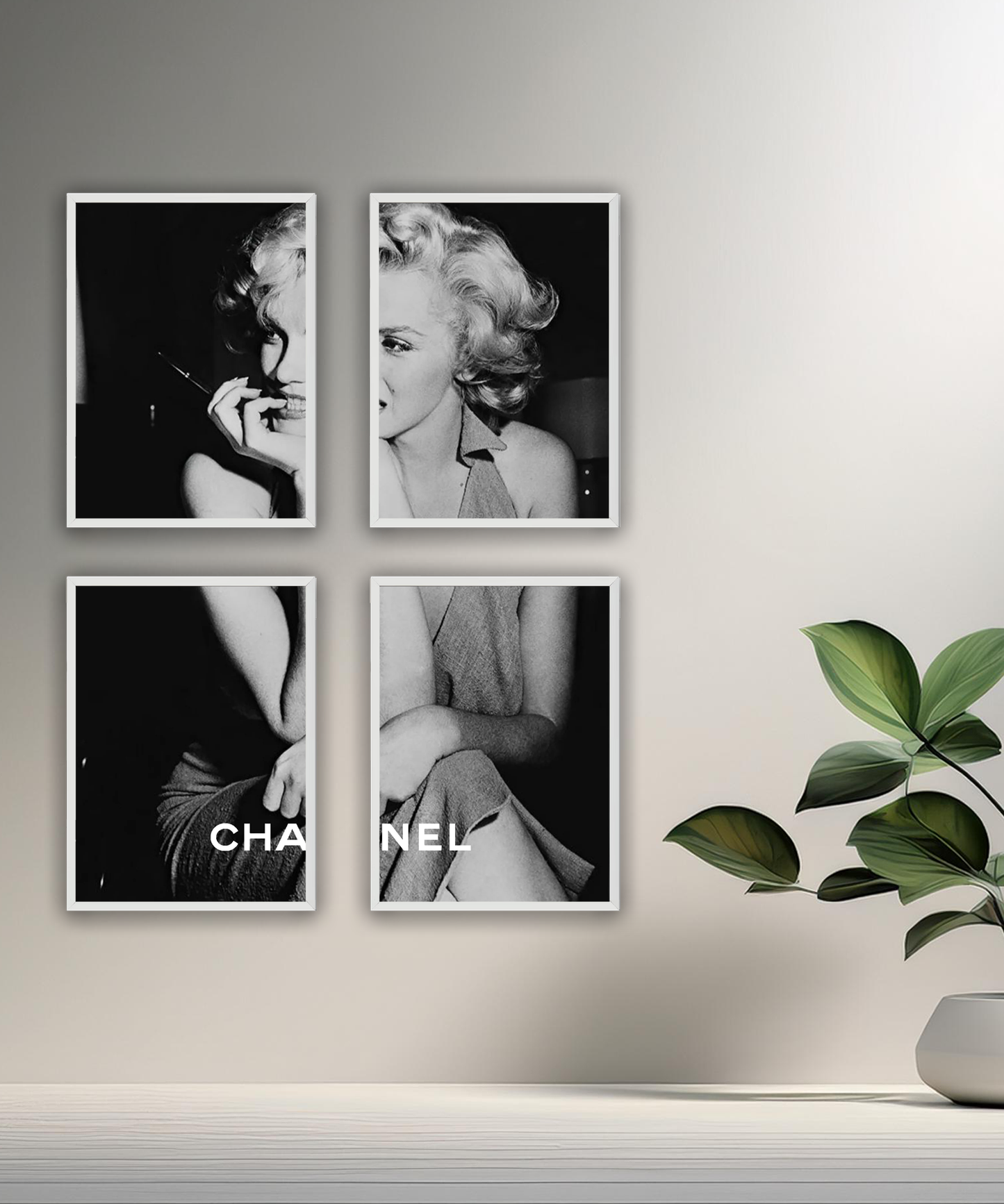 Poster encadré Marilyn Monroe Chanel