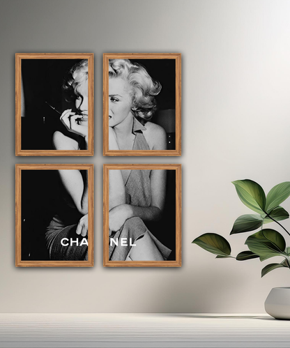 Poster encadré Marilyn Monroe Chanel