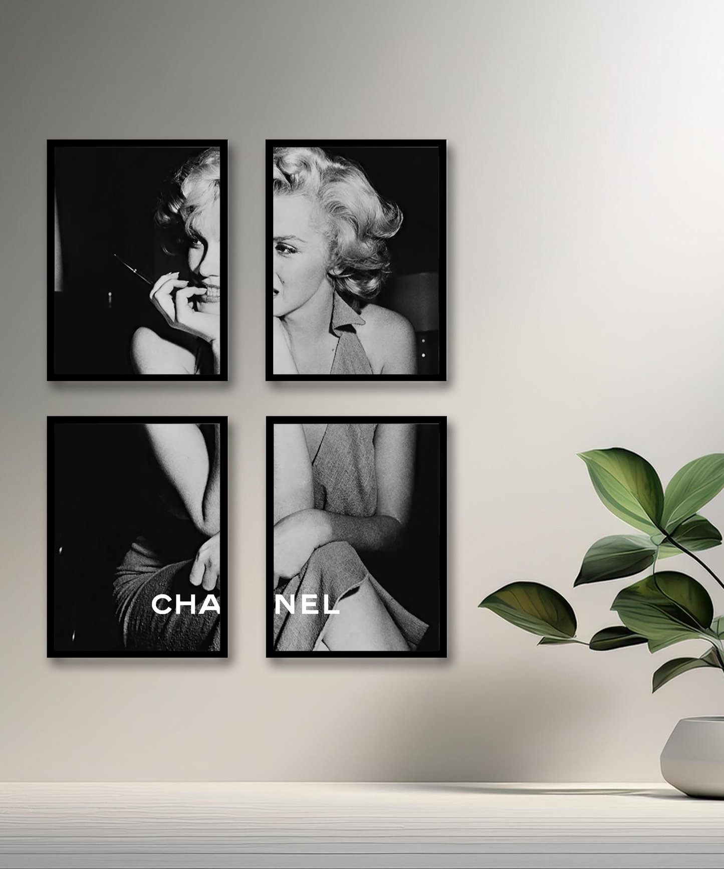 Poster encadré Marilyn Monroe Chanel