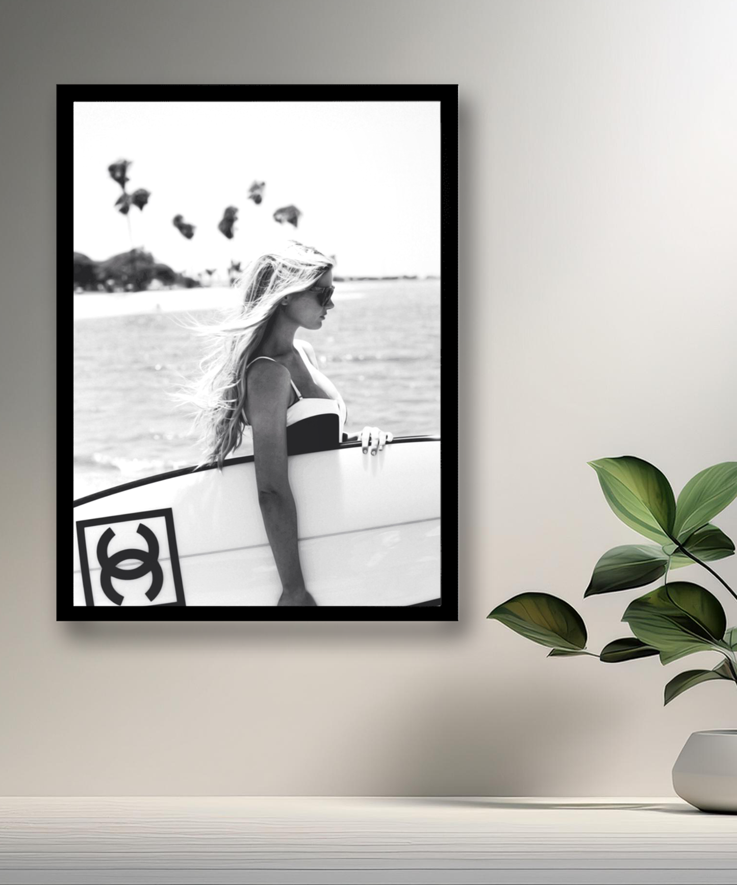 Cadre photo Chanel surf